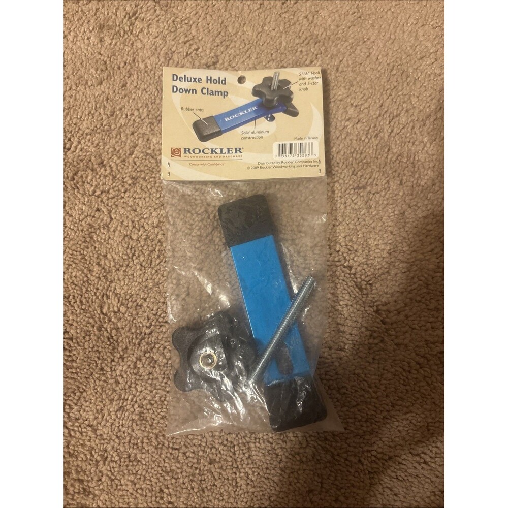 New, Rockler Woodworking Bench Deluxe Hold Down Clamp